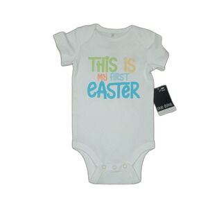 5/$20 Okie Dokie Easter Bodysuit Size 12m